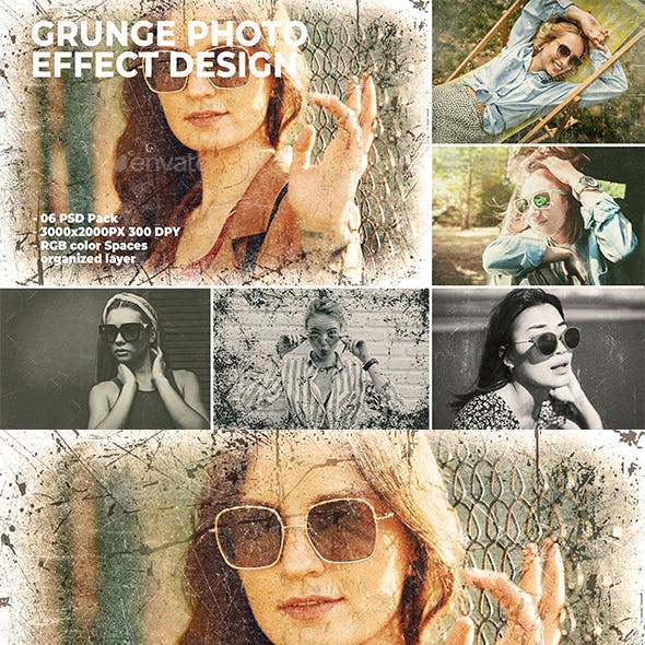 Grunge Photo Effect Design