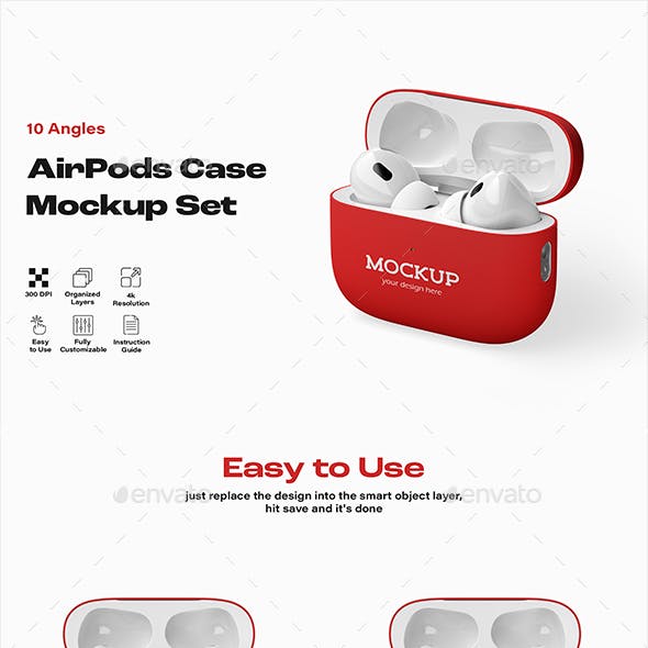 AirPods Pro Case Mockup Set