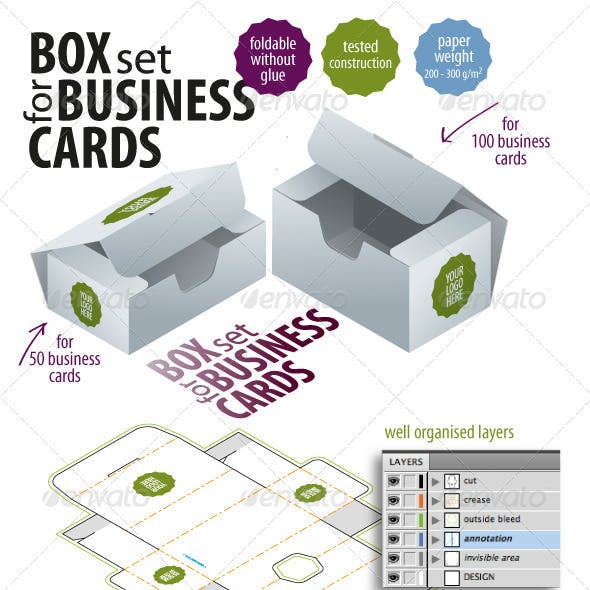 Box Set For Business Cards