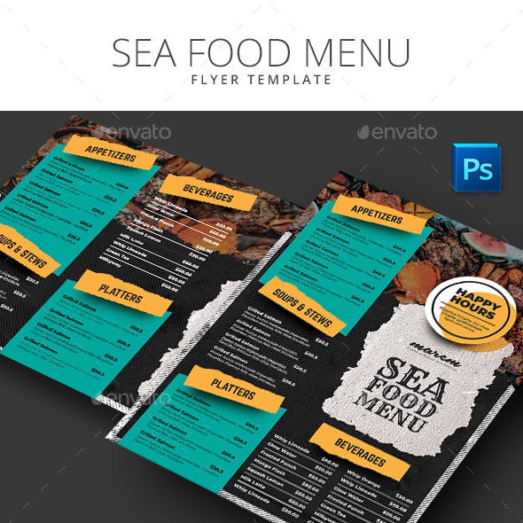 Sea Food Menu