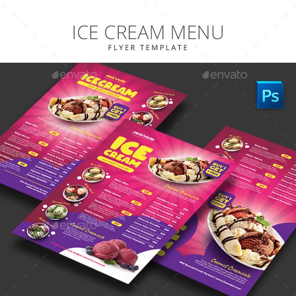 Ice Cream Menu