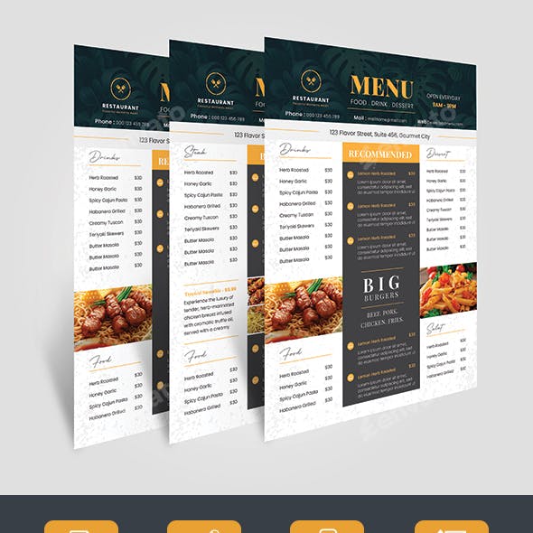 Simple Restaurant Menu