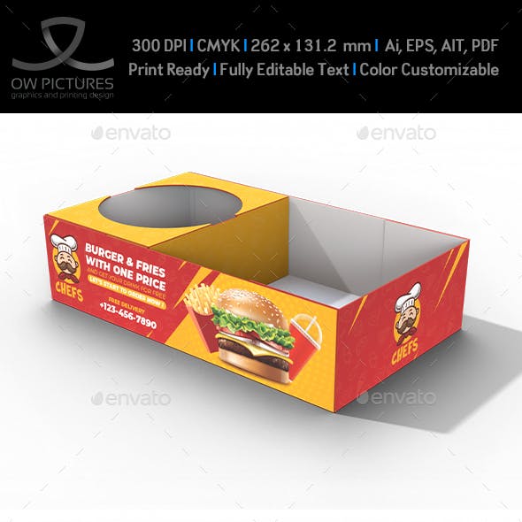 Fast Food Meal Box Template