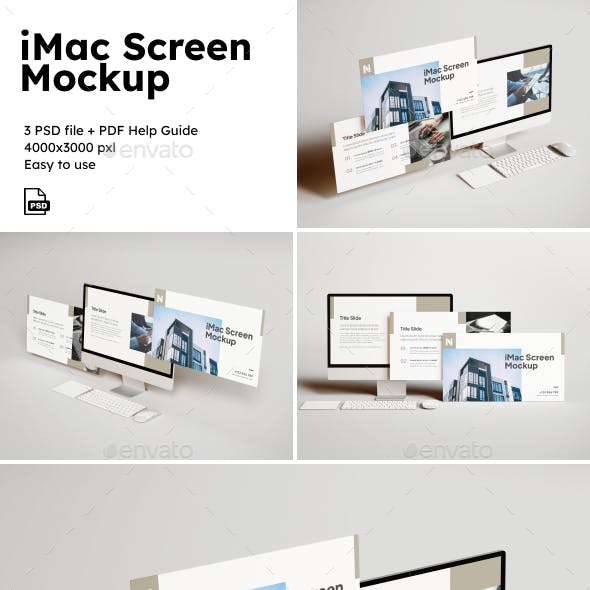 iMac Screen Mockup