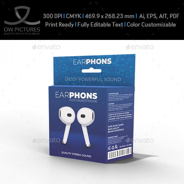 Electronics Products Box Template for Packaging