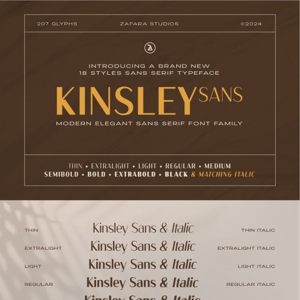 Kinsley - Modern Elegant Sans Serif