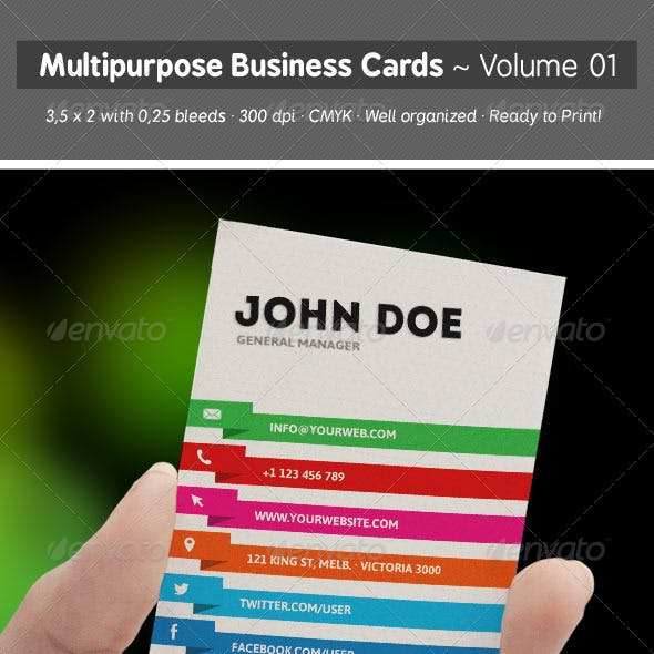 Multipurpose Business Cards - Volume 01