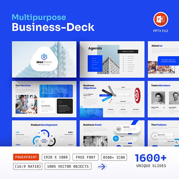 Multipurpose Business Presentation PowerPoint Template