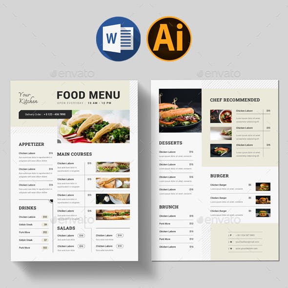 Restaurant Food Menu