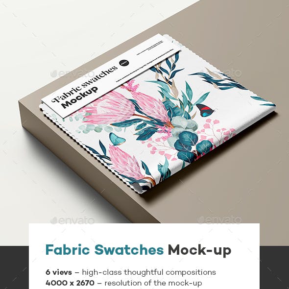 Fabric Swatches Mockup