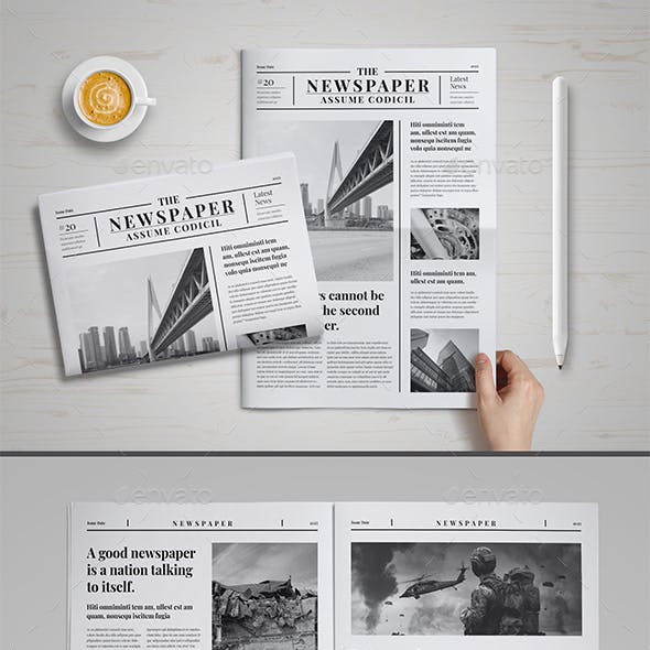 News Paper Layout Template