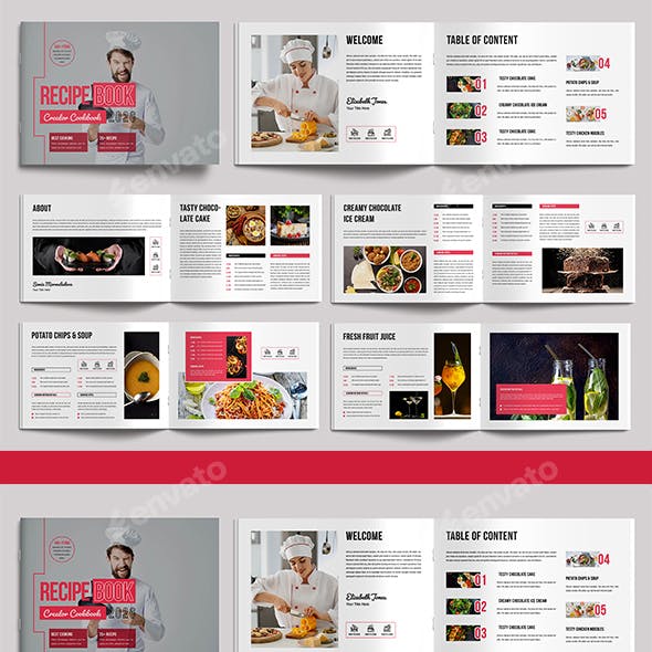 Recipe Book Layout Design