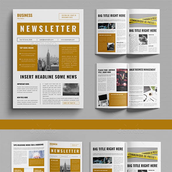 Newsletter Template Design