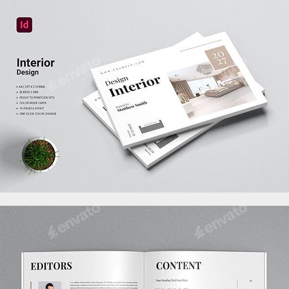 Interior Design Brochure Template