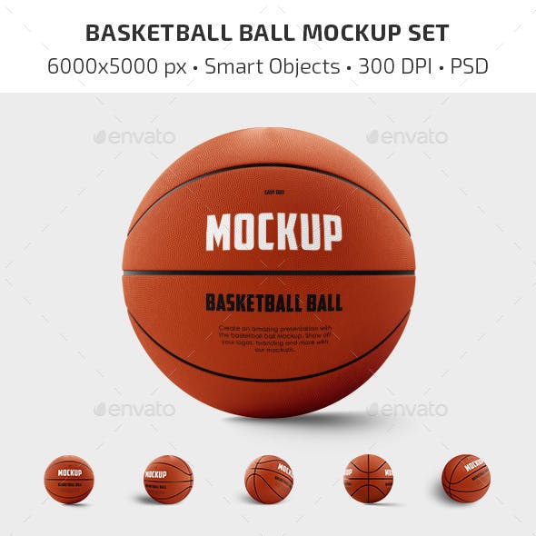 Basketball Ball Mockup Set