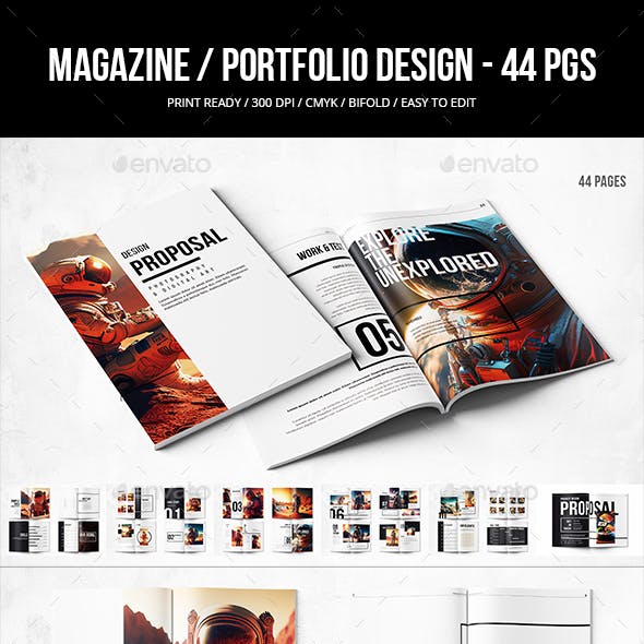 Artistic Portfolio Magazine Design - V6