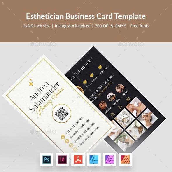 Esthetician Business Card Template