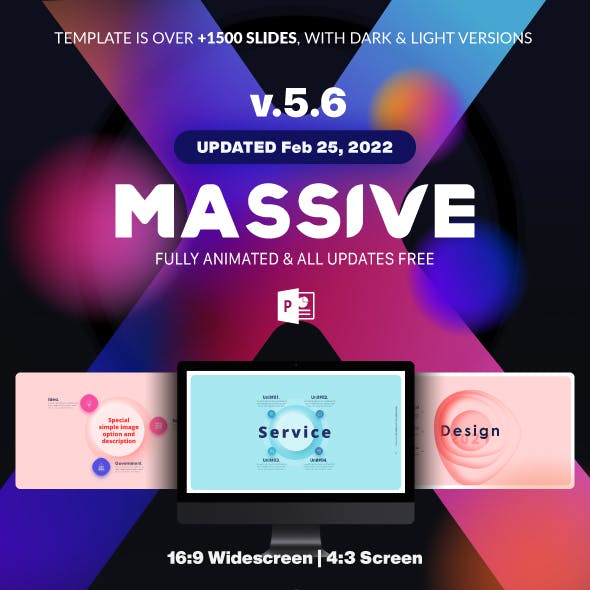 Massive X Presentation Template v.5.6 Fully Animated