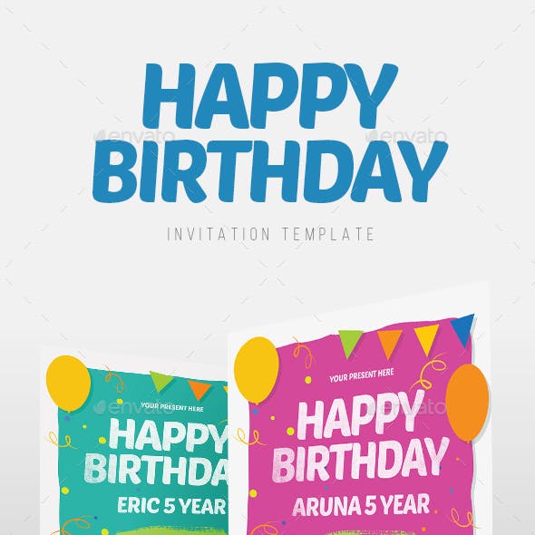 Happy Birthday Invitation