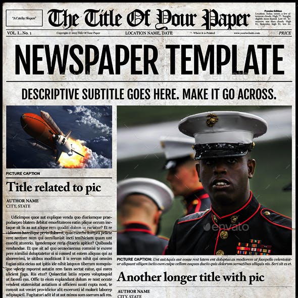 Old Style Newspaper Template