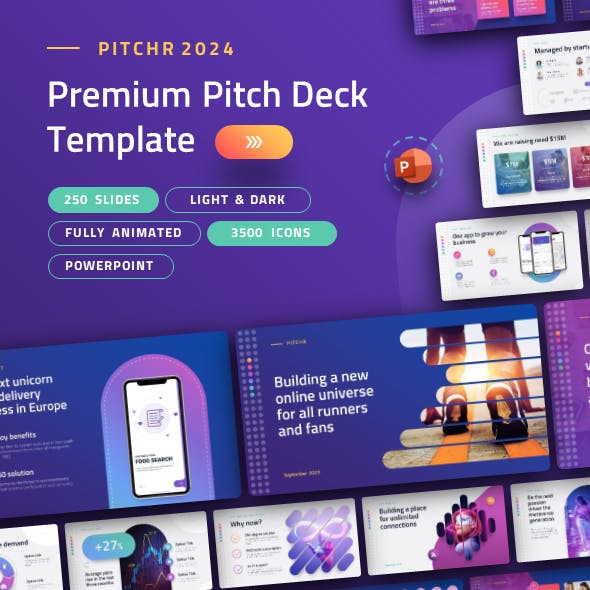 PITCHR 2024 – Premium Pitch Deck Template for PowerPoint