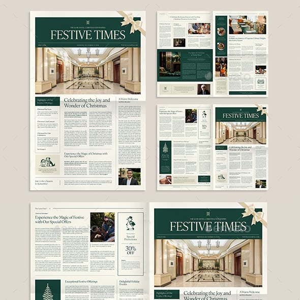 Christmas Newspaper Template