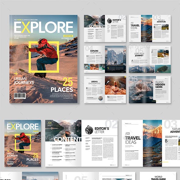 Travel Magazine Template