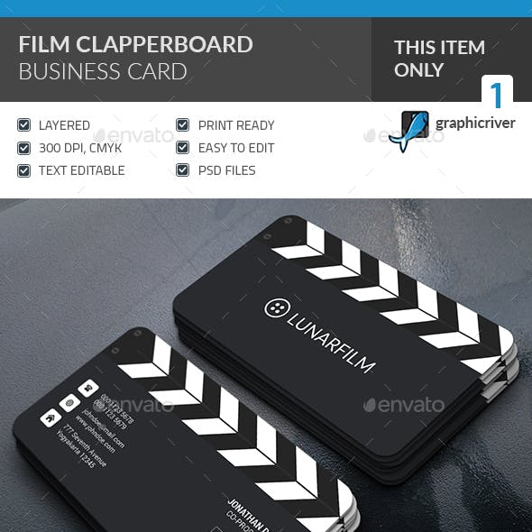 Film Clipperboard Business Card