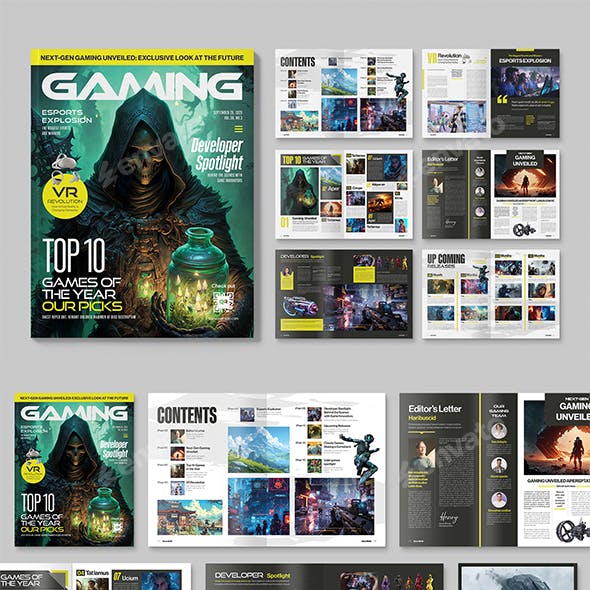 Gaming Magazine Template