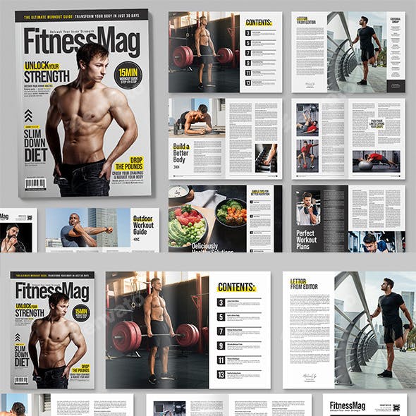 Fitness Magazine Template