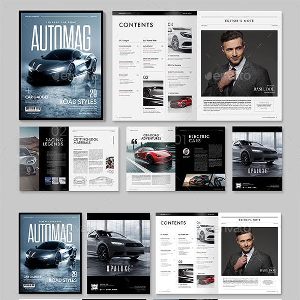 Automotive Magazine Template