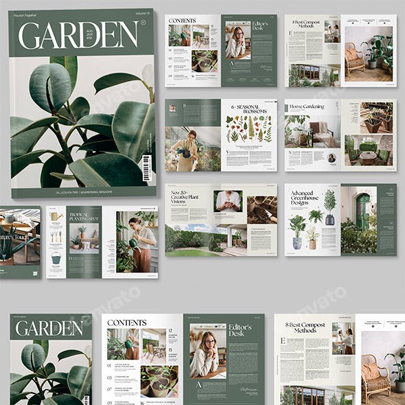 Garden & Nature Magazine Template