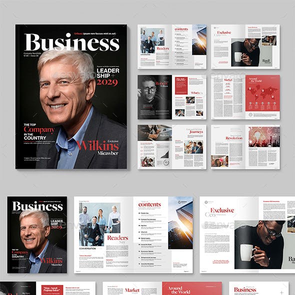 Business Magazine Template