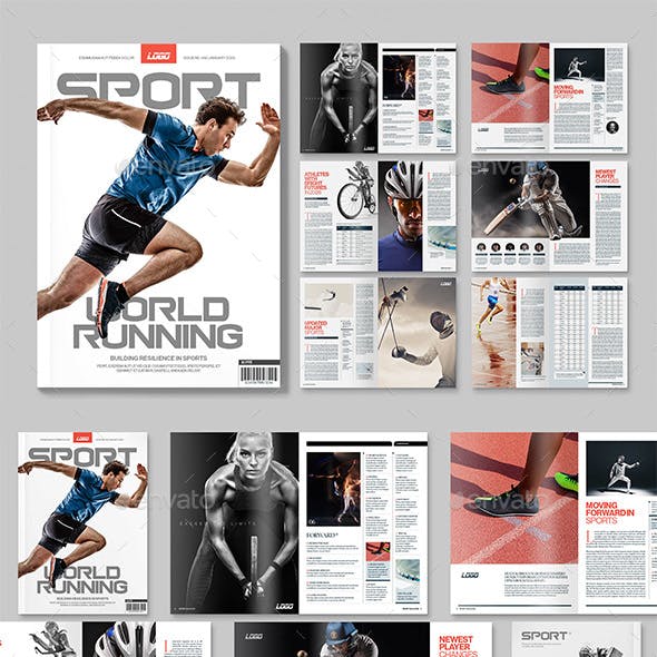 Sports Magazine Template