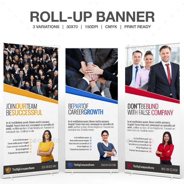 Join Us Business Roll Up Banner