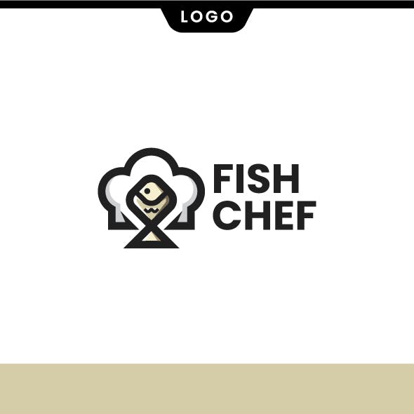 Fish Chef Logo Template