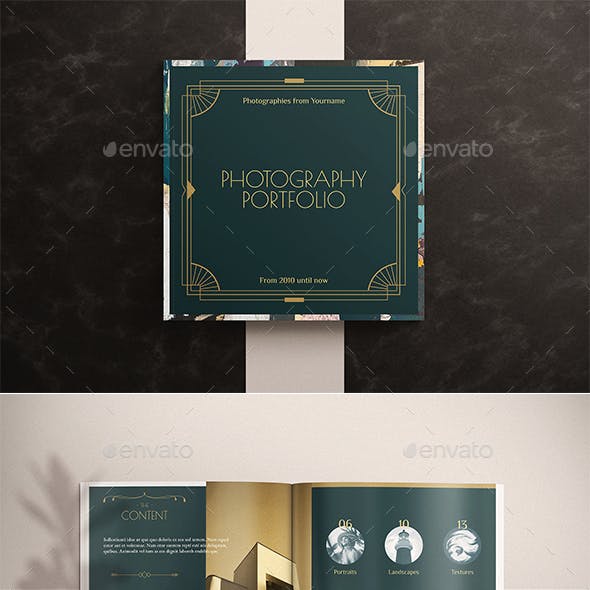 Art Deco Photo Album Template