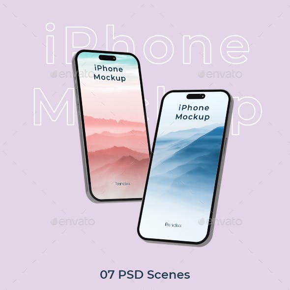 iPhone Mockups | 07 Scenes