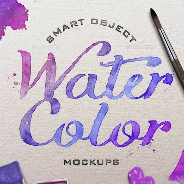 Watercolor Scene Mockups