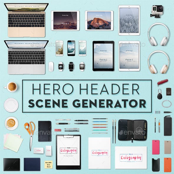 Hero Header Scene Generator