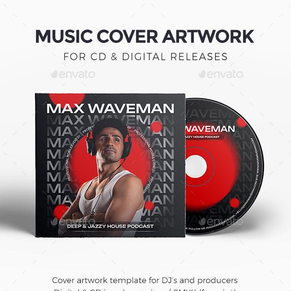 DJ Mixtape Cover Artwork Template for CD / Digital Releases