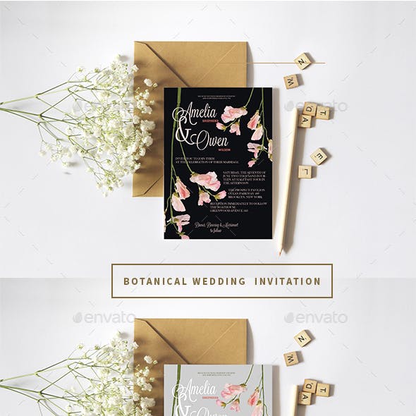 Botanical Wedding Invitation