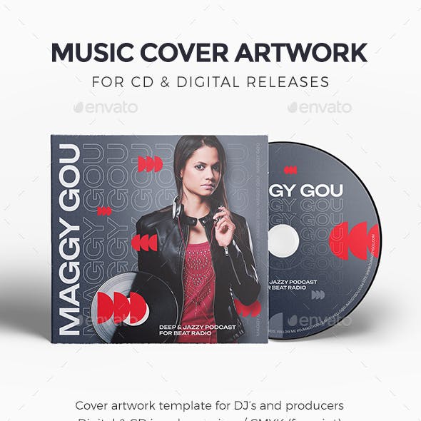 DJ Mix Cover Artwork Template for CD / Digital Releases