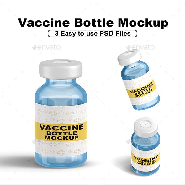 Vaccine Bottle Mockup