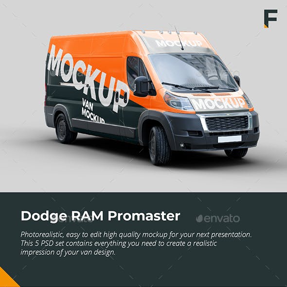 Dodge RAM Promaster Cargon Van Mock up