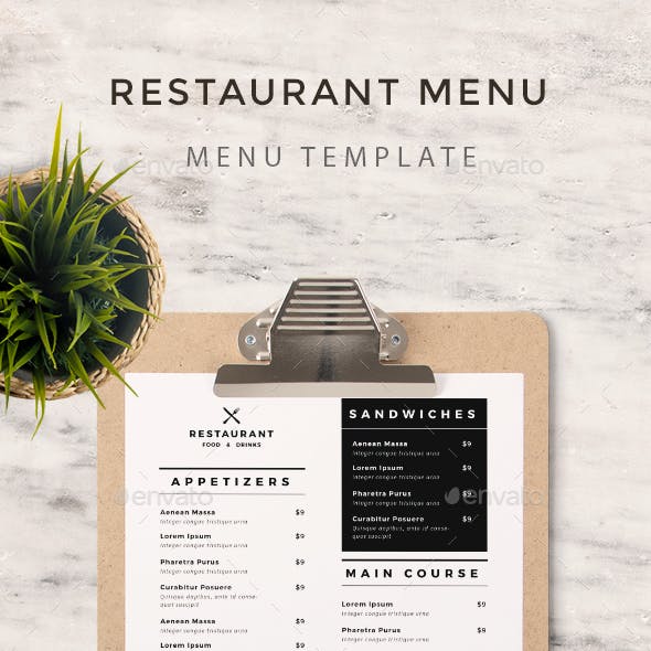 Simple Food Menu