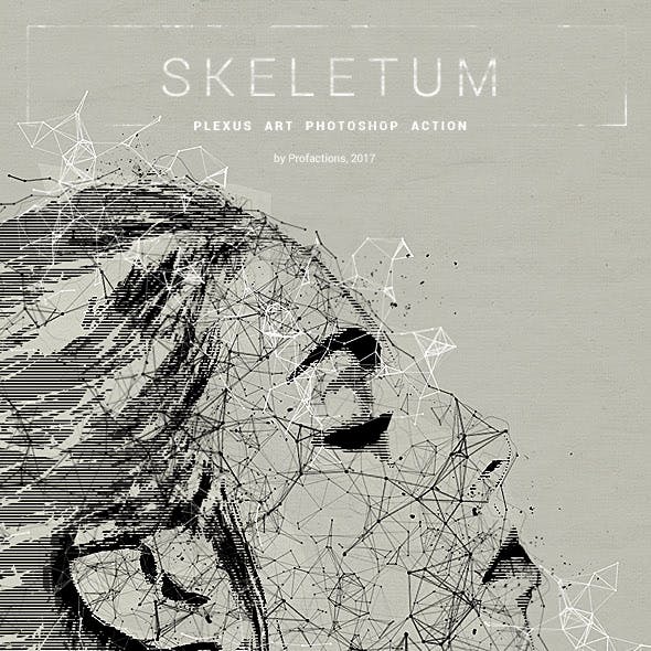 Plexus Art - Skeletum - Photoshop Action