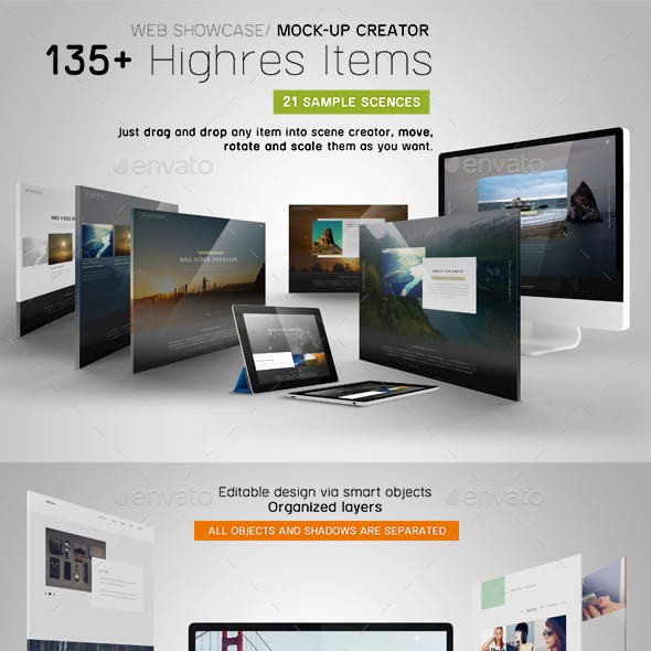 Web Showcase/ Mock-up Creator
